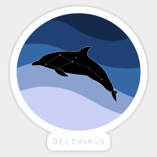 Delphinus Constellation Sticker